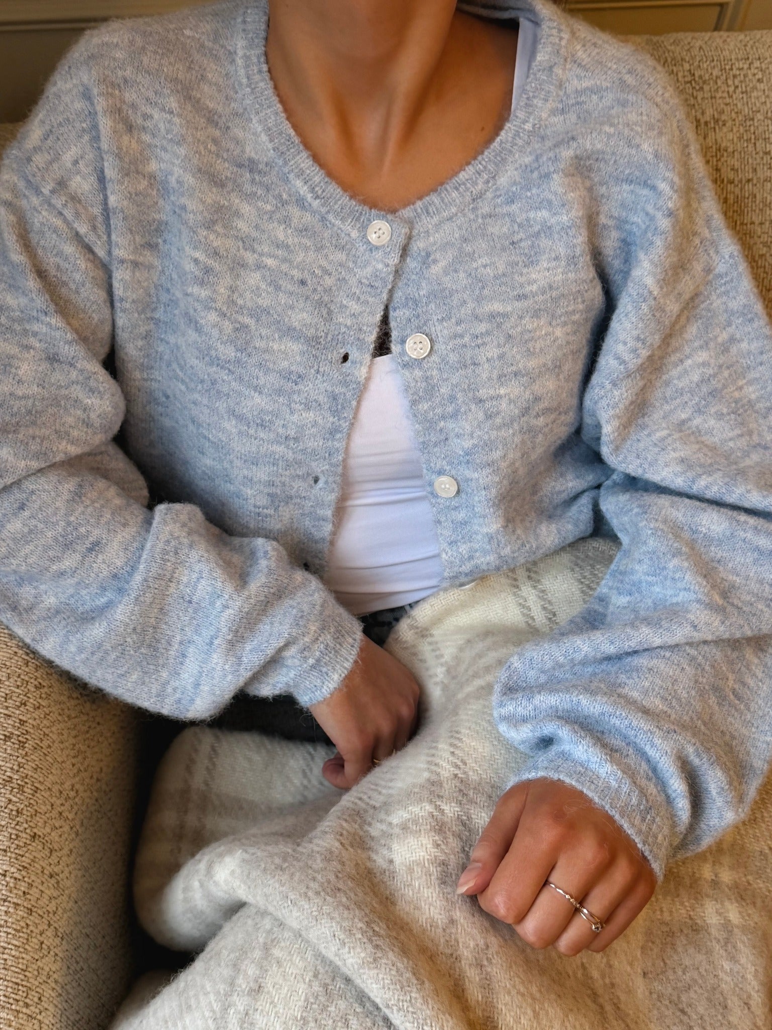 VMHOPE Knit Cardigan - Cashmere Blue